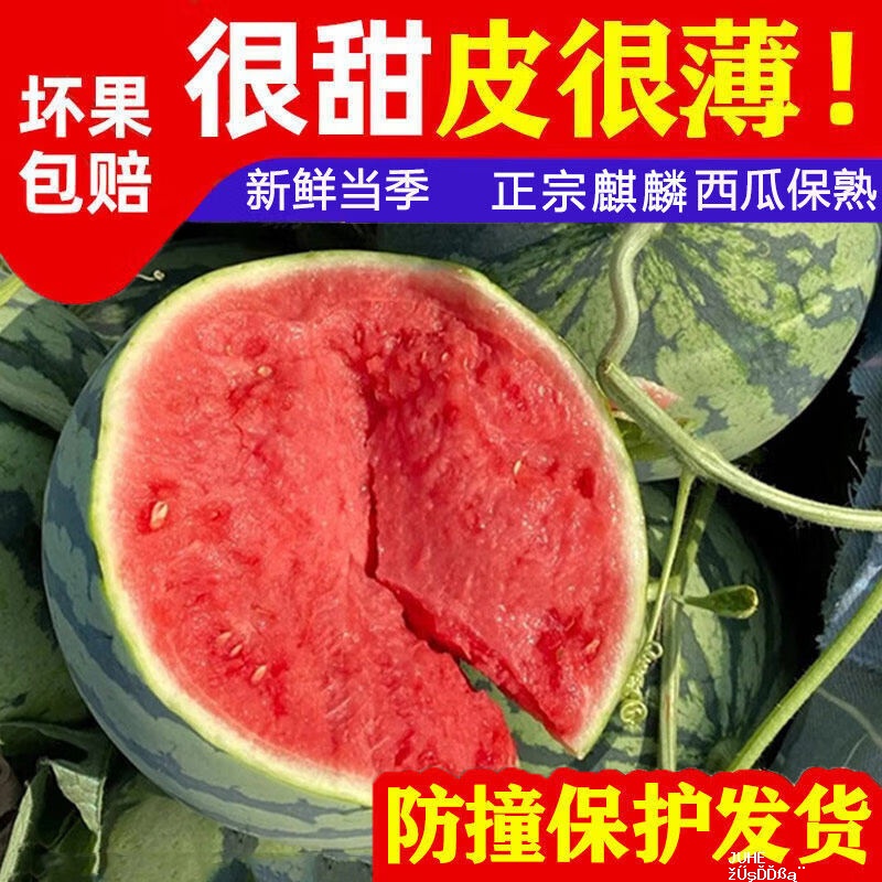 脆甜皮薄，净重 4-5斤鲜级佳美都西瓜1个装 16.98元 - 聚合线报