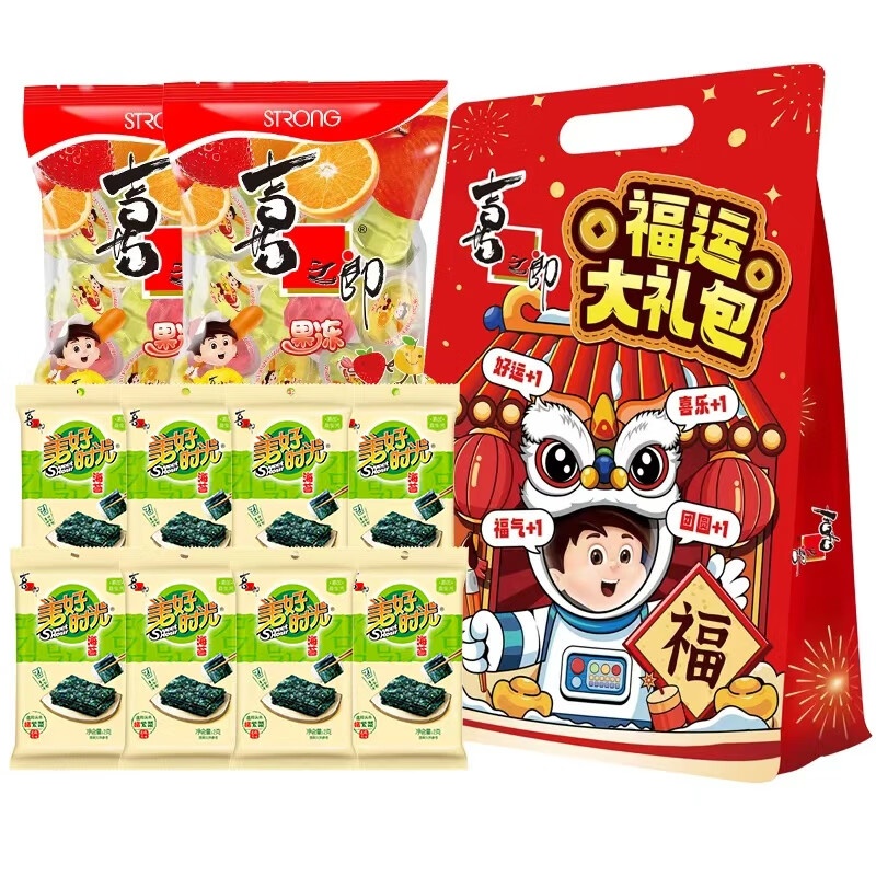 美好时光果冻海苔礼包736g 14.9元 - 聚合线报